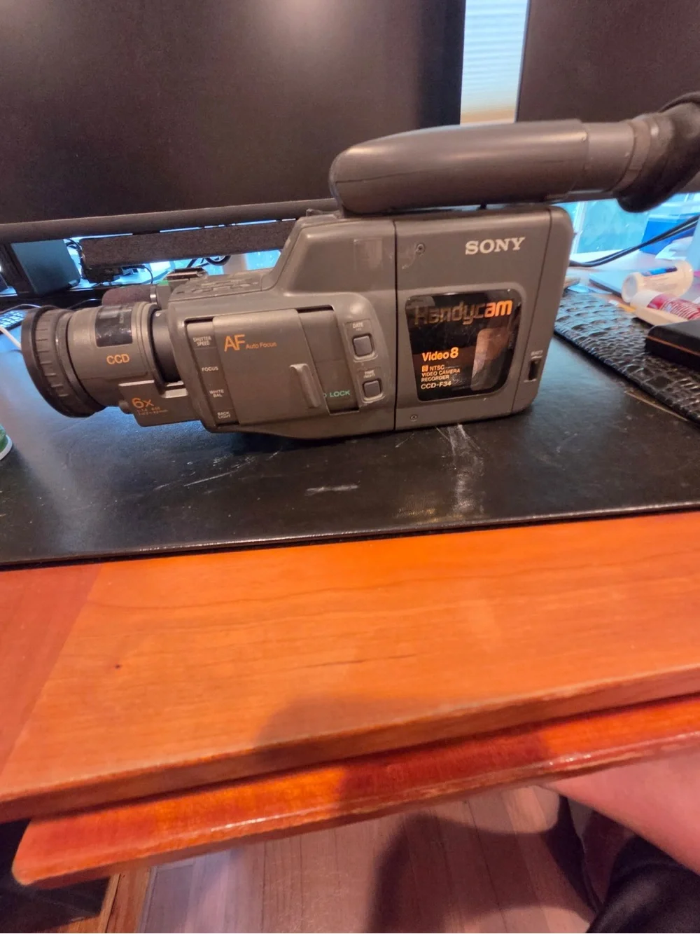 Sony Gray Handheld Video Camcorder with Black Strap